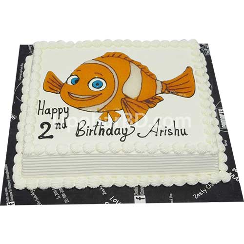 Nemo cartoon designed cake
