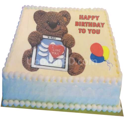 Teddy Cartoon Cake