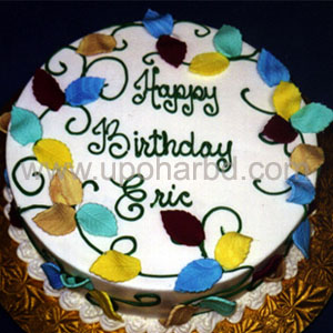 Designed cake with special vanilla flavour