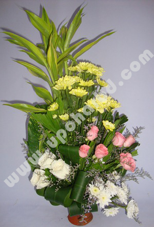 Bouquet with lush greens