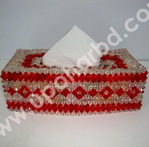 Crystal handicraft Tissue box cover