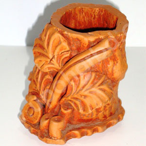 Terracotta handicraft pen stand