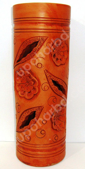 Terracotta decor vase