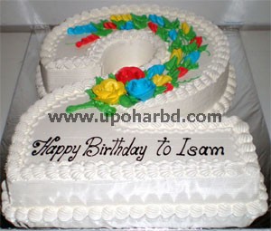 single number shape cake