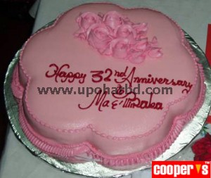 Cake with flower shape