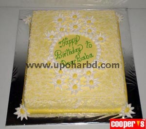 cake with elegant flower design