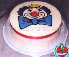 Cake with clown design