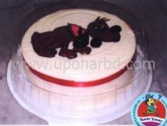 Cake with puppy design
