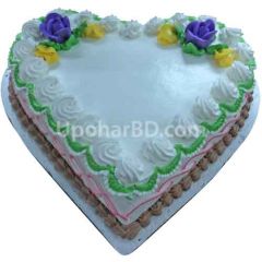 Milky Heart Cake