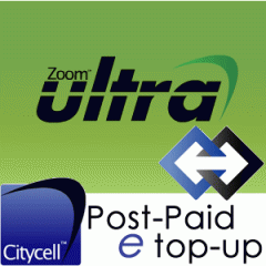 CityCell Zoom Post-Paid e top-up