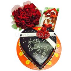 Cake and roses for your love