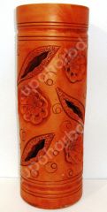 Terracotta decor vase