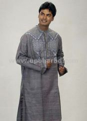 Ash colour cotton panjabi