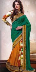 All-over pata jori work on an Indian silk sharee