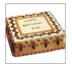 Square shape special vanilla cake