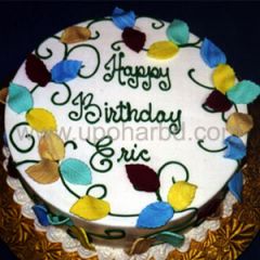 Designed cake with special vanilla flavour