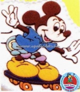 Mickey on a skate board