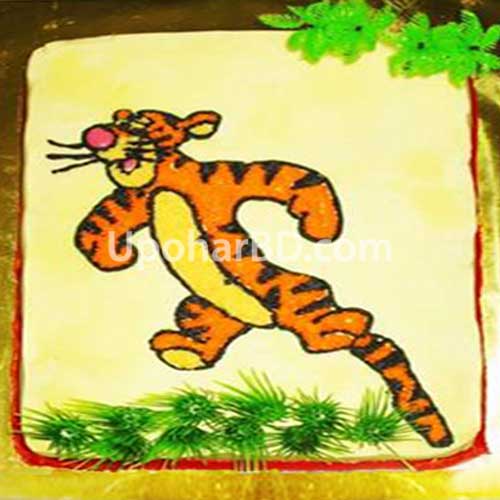 Tiger designed cake