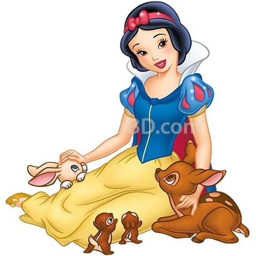 Snow white designed cake