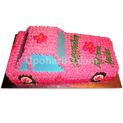 Car designed cake for her