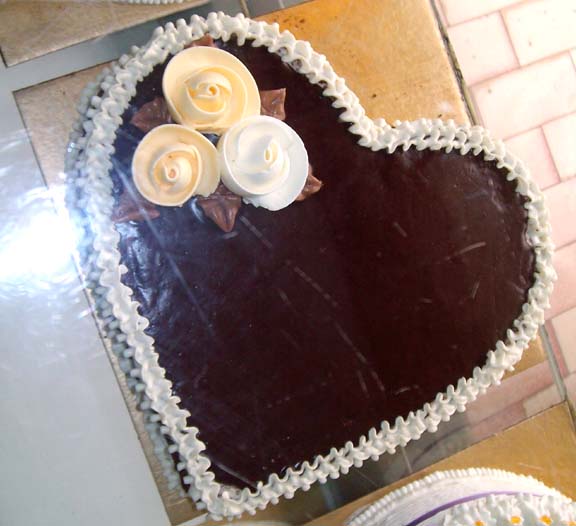 Heart shaped black forest