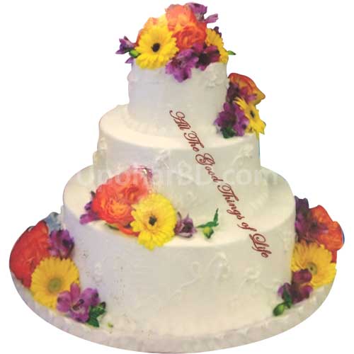 Colorful Flower cake