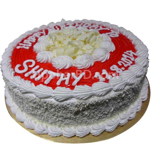 White Forest Jello Cake