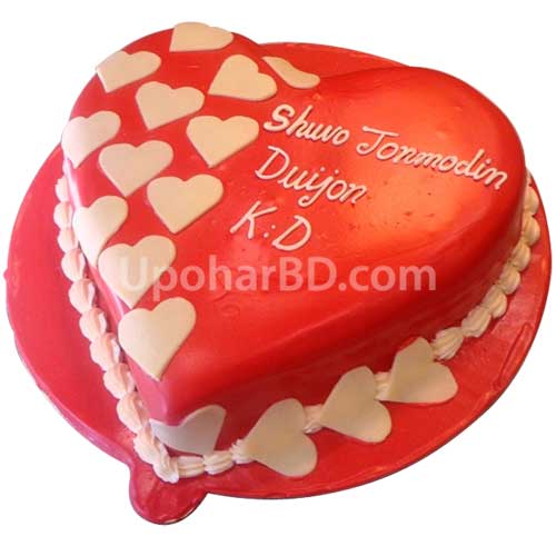 Heart shaped cake