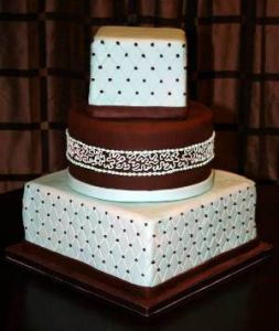 Three layered cake