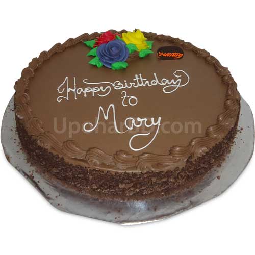 Cake with chocolate finishing