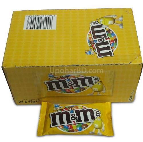 1 box of M&M peanut (24pc x 45gm)