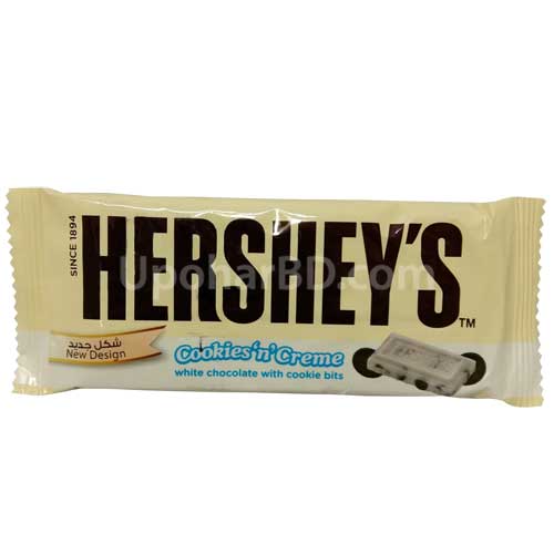Hersheys white chocolate with cookie bits