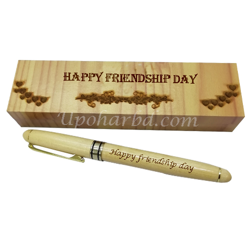 wooden friendship pen box