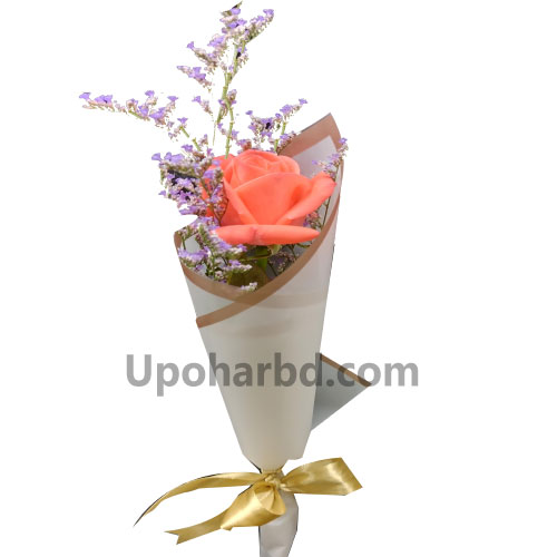 Rose Stick With Limonium