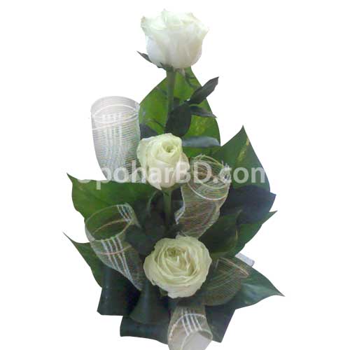 White Rose Bouquet