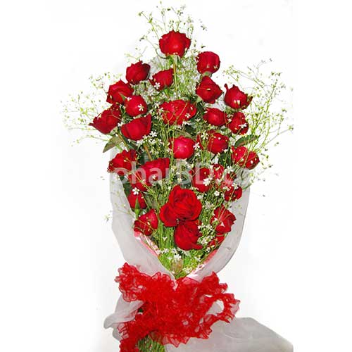 A Bunch of 35 Red Roses