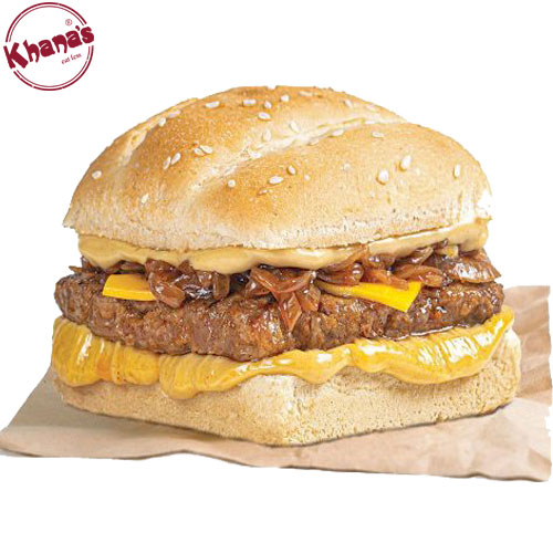 Beef Cheddar Burgers package From Khanas