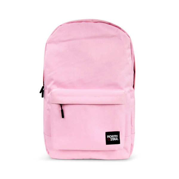 Pink Color Synthetic Backpack