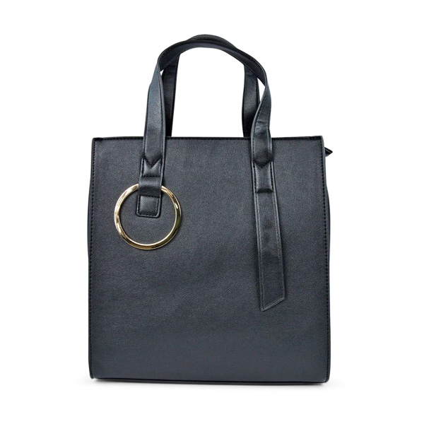 Send gift to her in Bangladesh Black Ladies Handbag Perfume and