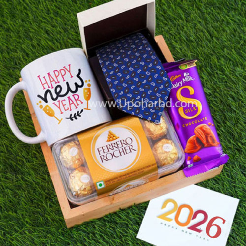 Chocolate with Tie New Year Gift for Him