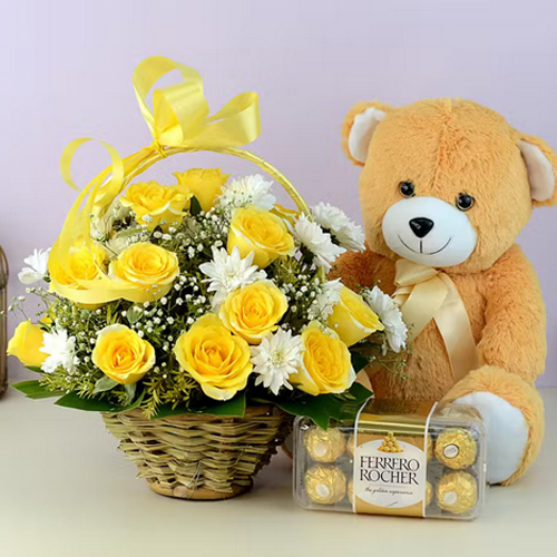 Yellow Bouquet Gift Hamper