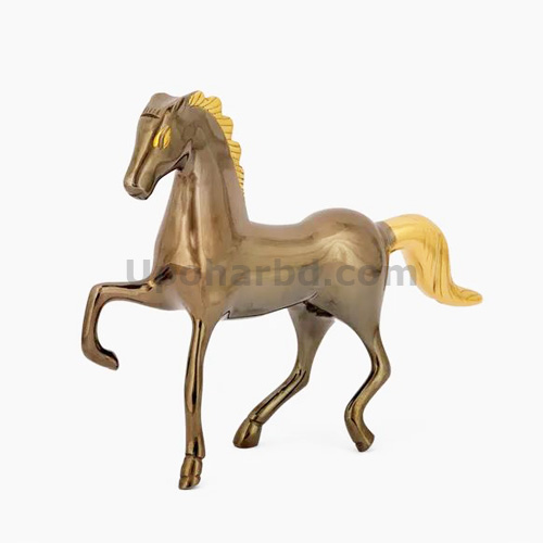 Oxidized Brass Horse