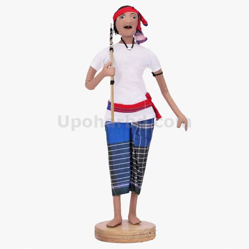 Wooden Fisher man For Gifting