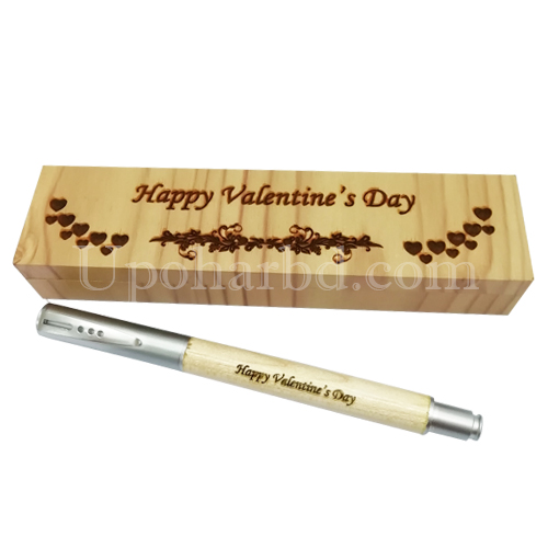 Personalize wooden pen box