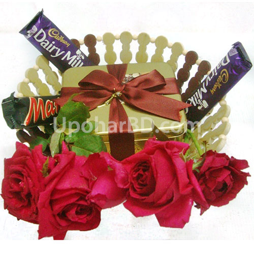 Roses and chocolates