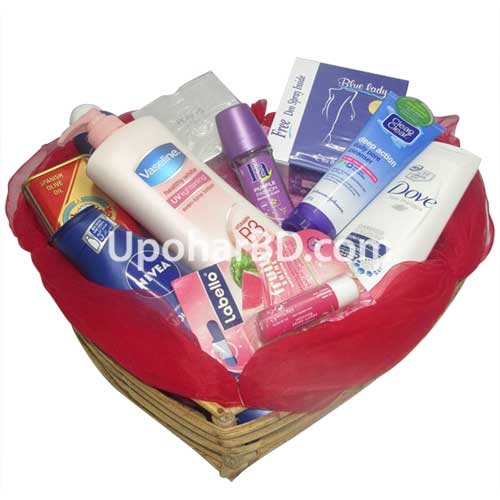 Deshi Wedding Gifts Flower Desh Dress Package For Her With Personal Care Items