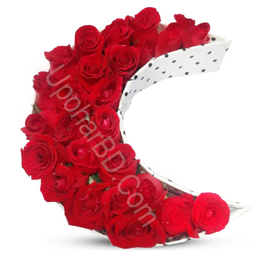 Crescent - Red Rose Bouquet