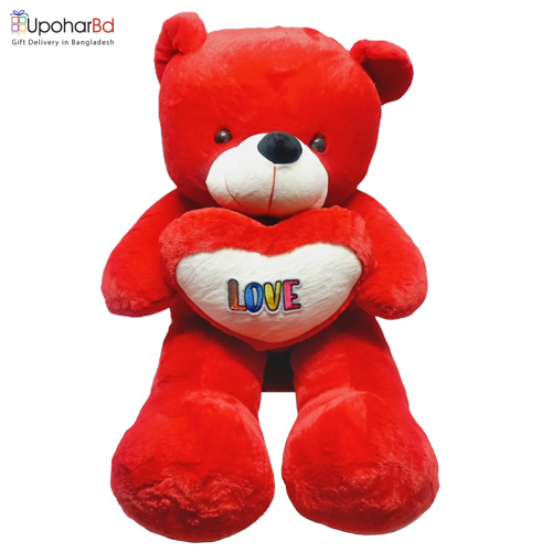 Red Teddy Bear with Love