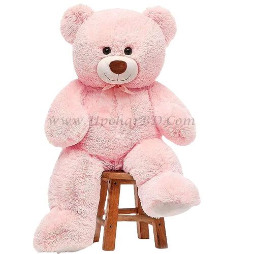Teddy wearing pink tie