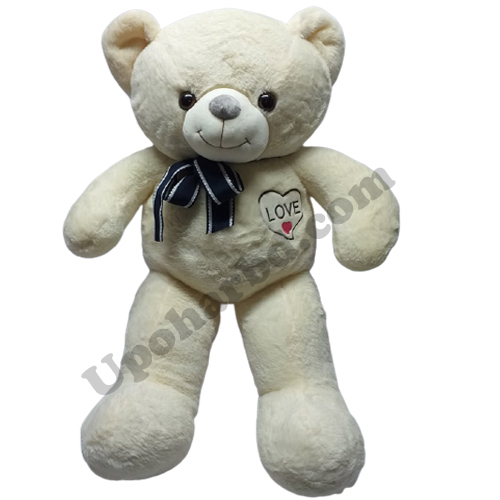 White Teddy Stuffed  With Love